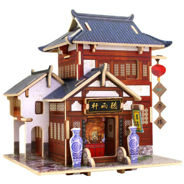 Brinquedo de madeira Collectibles para casas globais-China Tea House